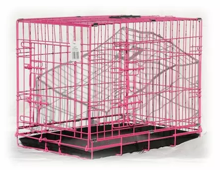 Metallihäkki XL pinkki 109x70x76cm - Hundburar - 6430035774142 - 1