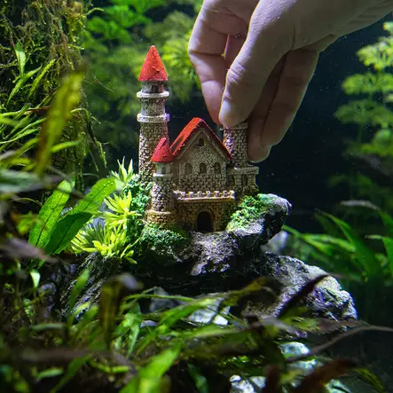 Aqua Ornaments "Castle with Plants" 28662 Aquarium Decoration - Aquarium Decorations - 4033766286629 - 2